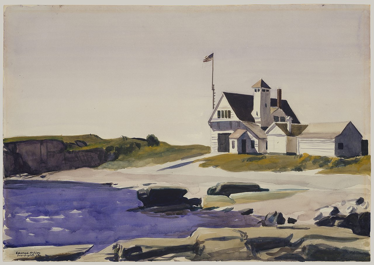 ArtWork1/Famous Painters/Edward Hopper Coast Guard Station 1927.jpg
